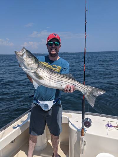 Captain with charter guests